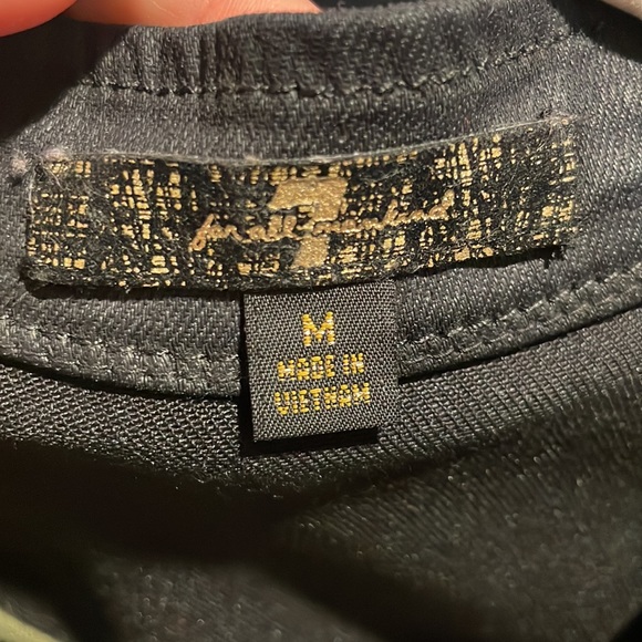 7 seven for all mankind black jacket size medium - Picture 3 of 4